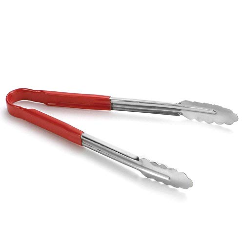 ZEPOLI - Silicon & Stainless Combo Utility Tong for Kitchen Tong | Frying Tong | Cooking Tong | BBQ Tong | Serving Tong (Small) - Image 1