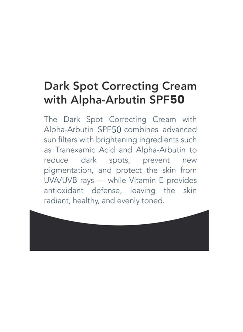 نوفاكلير Novaclear Dark Spot Correcting Cream with Alpha-Arbutin & SPF50 – Broad Spectrum UV Protection – Reduces Hyperpigmentation & Brightens Skin – 50 ML - Image 4