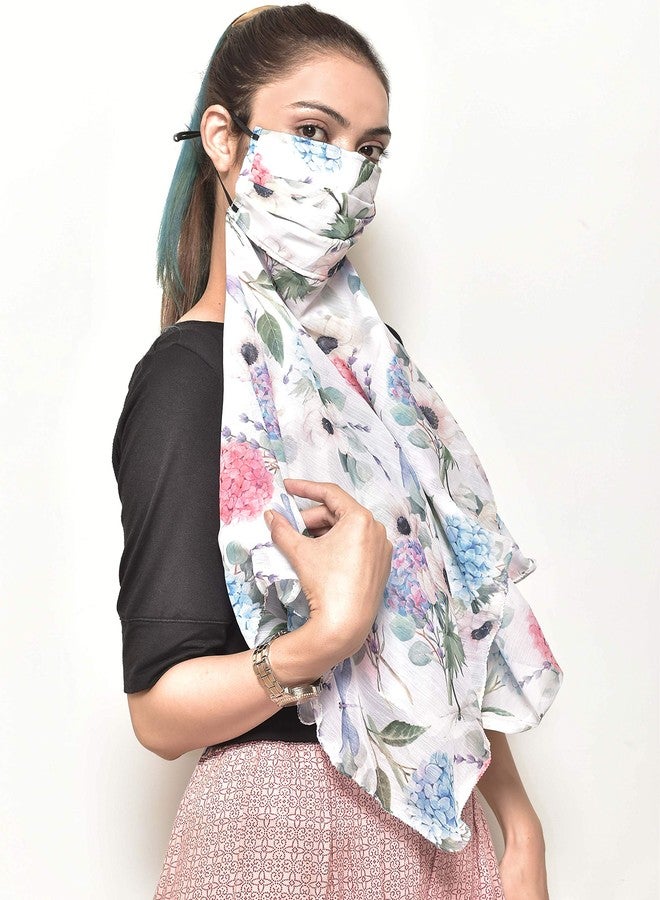Swayam Reusable 3-Layers Outdoor Protective Face Mask Com Scarf For Woman Pack of 1 - Image 2