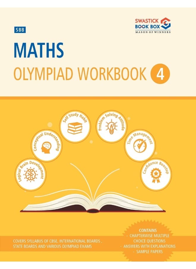 Swastick Book Box SBB Maths Olympiad Workbook - Class 4  - Image 4