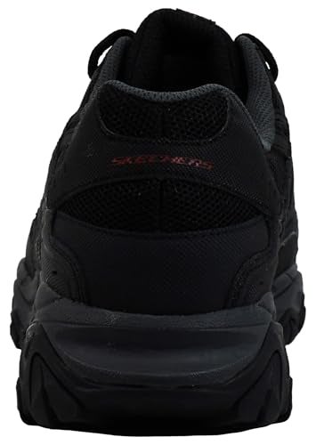 SKECHERS أحذية سكيشرز للرجال بعد الاحتراق M. Fit – جلد علوي، نعل داخلي من رغوة الذاكرة، نعل خارجي مطاطي، أسود، 15 عريض جداً - Image 3