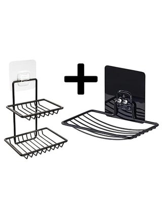 TRYKSHADouble Layer Soap Holder Single Layer Stand for Bathroom Shower Wall Kitchen Sink with Self Adhesive Sticker Storage Rack Hanging Waterproof Dish Box Case Combo - pzsku/Z759C9191D5288B8EDDC1Z/45/1746638218/da8da8e5-6448-4a65-86d9-b027e6673fec