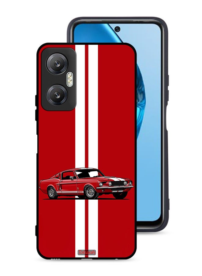 Tolwak Infinix Hot 20 5G Protective Case Cover Vintage Car Abstract Art - Image 1