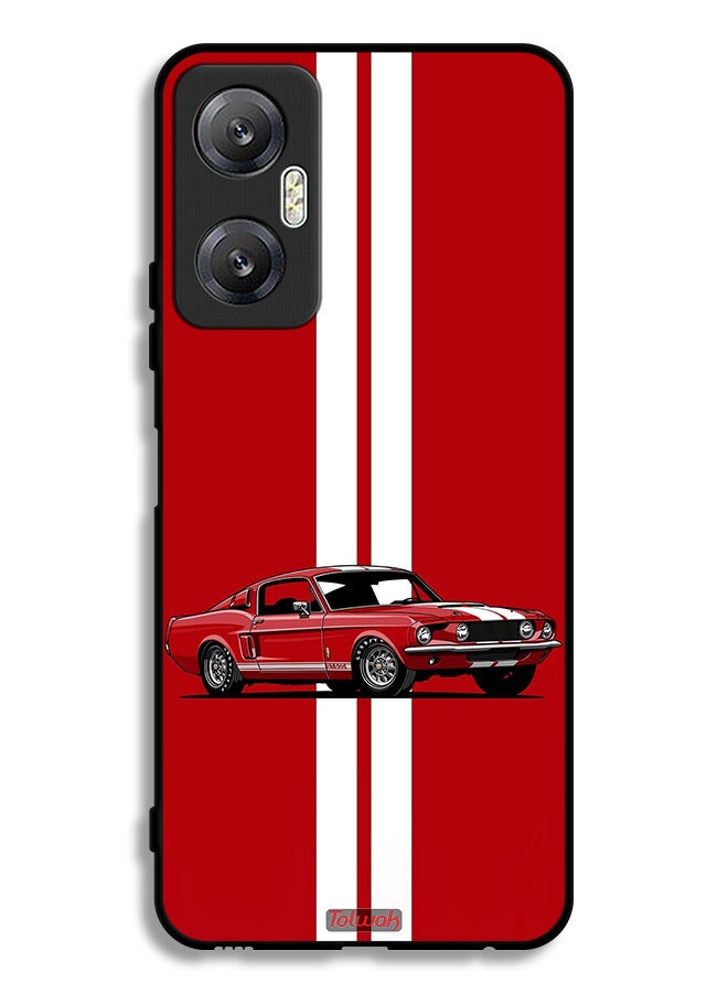 Tolwak Infinix Hot 20 5G Protective Case Cover Vintage Car Abstract Art - Image 2
