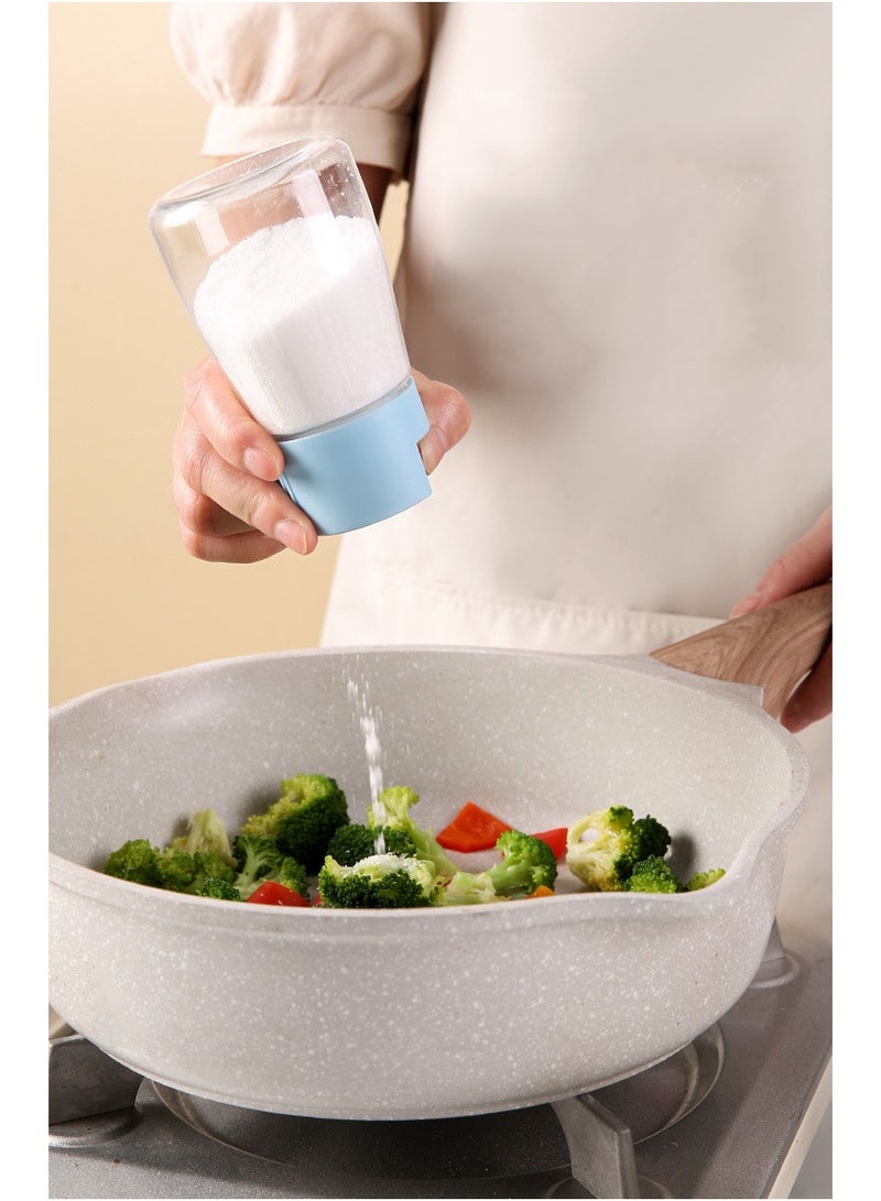 هومستر 4 مجموعة ألوان موزعة التوابل الدقيقة 0.5g لكل مطبعة قياس دقيق للأطعمة درجة طعمة PET الجرار الشفافة للأطباق مضغوطة لمسة واحدة الضبط للرطوبة مقاومة للأطباق الخالية من الكتلة مقاومة منظمة مشفرة بالألوان مثالية لنسبة الملح/السكر/الفلفل مطبخ أساسي حل تخزين المطبخ - Image 3