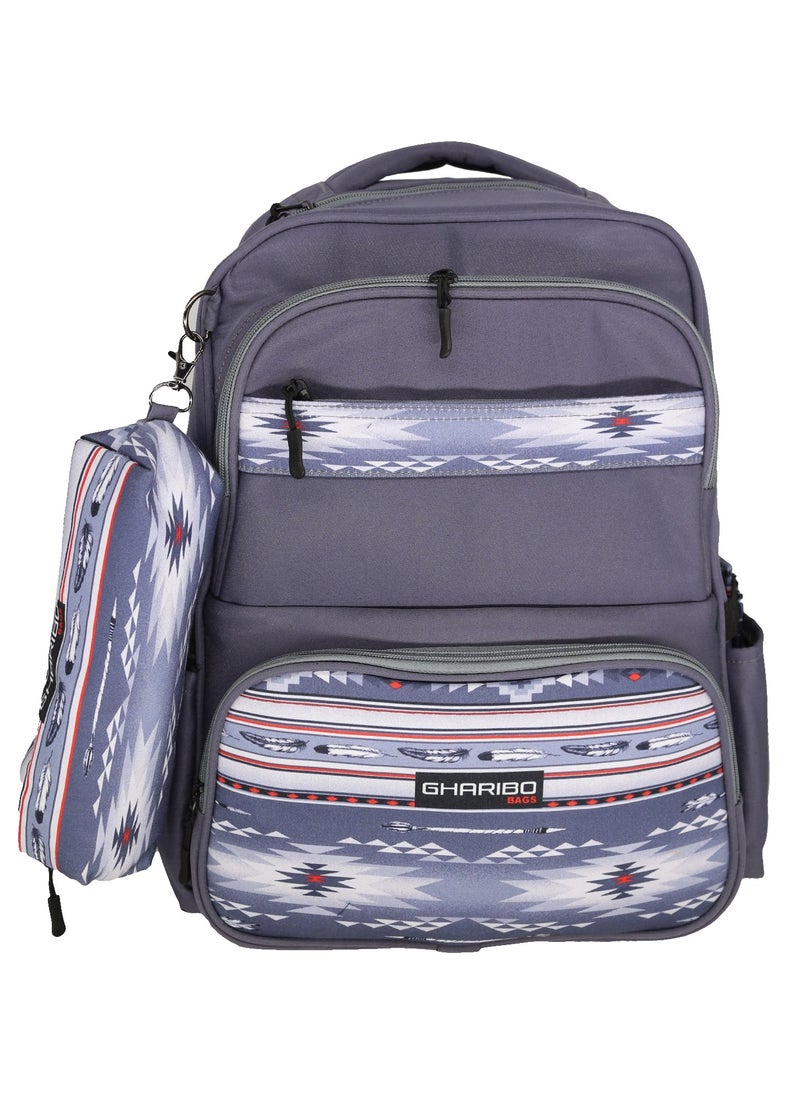 Gharibo Bags School backpack model 15 feathers  - Image 1