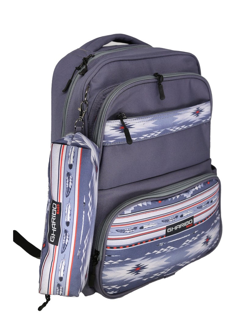 Gharibo Bags School backpack model 15 feathers  - Image 2