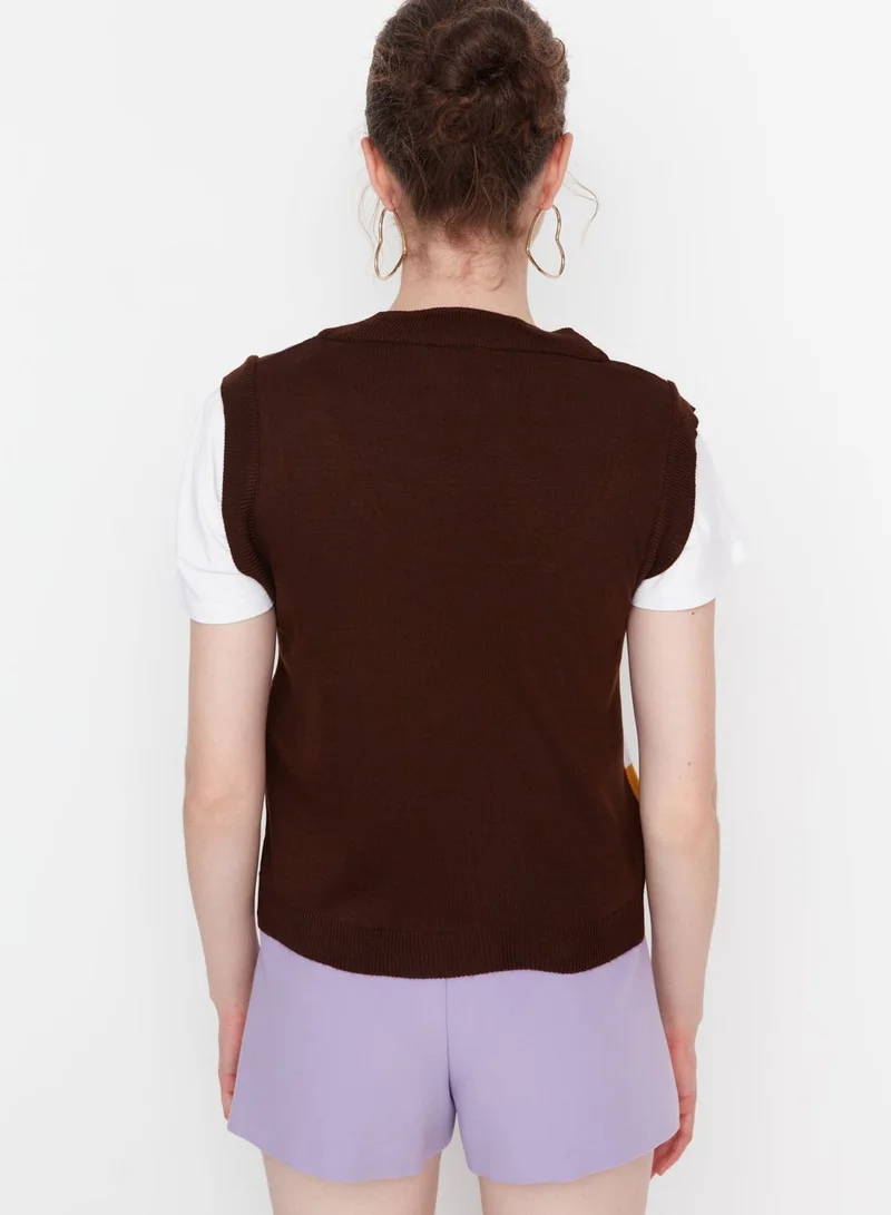 trendyol Color Block Knitted Sweater