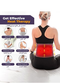 Mi VAZA Cordless Heating Pad Back Brace, Heated Back Belt Abdomen Warmer Lumbar Support with Fast Heating Massaging Modes, Back Heat Support Belt for Men & Women  - Image 4