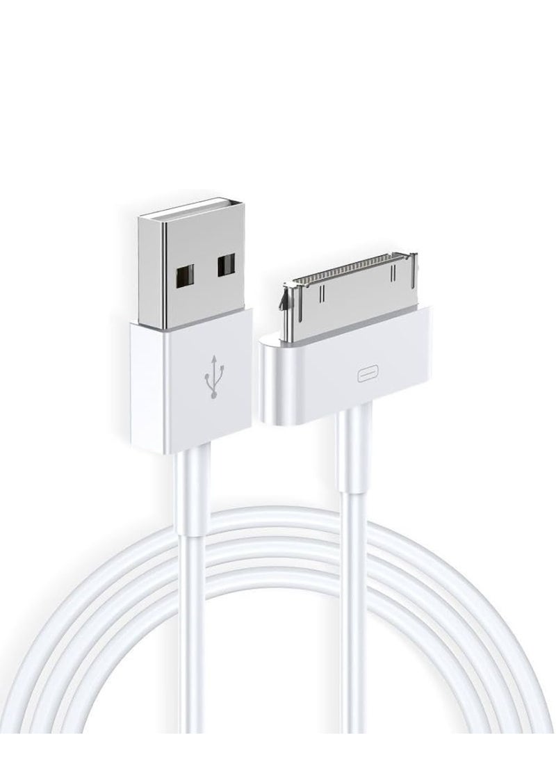 Generic - 1M USB Sync & Charging Cable for iPhone 3GS/4/4S/4G, iPad 1/2/3, iPod – 30-Pin Connector Data Cord - Image 1