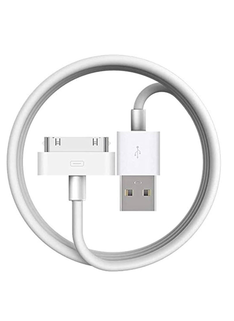 Generic - 1M USB Sync & Charging Cable for iPhone 3GS/4/4S/4G, iPad 1/2/3, iPod – 30-Pin Connector Data Cord - Image 1