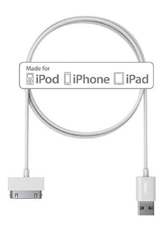 Generic - 1M USB Sync & Charging Cable for iPhone 3GS/4/4S/4G, iPad 1/2/3, iPod – 30-Pin Connector Data Cord - Image 1