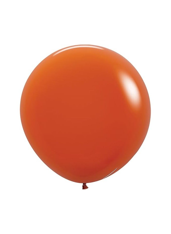Sempertex Sunset Orange Balloons 3PCS/BAG Premium Latex Vibrant Orange Shade Perfect for Birthdays Weddings Baby Showers Parties Celebrations Easy to Inflate Long-Lasting Eco-Friendly Décor - Image 1
