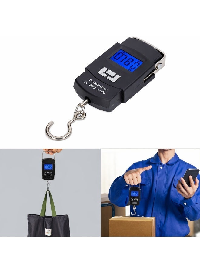 SCALE Portable Digital Hanging Scale – 50kg/110lb | Luggage, Groceries, Courier & Household Use | LCD Display, Tare & Unit Function - Image 4