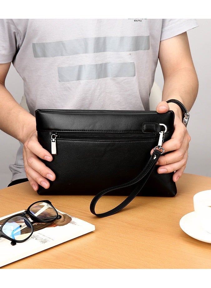 كانجرو سوبر سليم المضادة للسرقة مخلب حقيبة محفظة كبيرة مع حزام المعصم سستة دفتر شيكات بطاقة مجموعة هدايا الرجال - Image 3