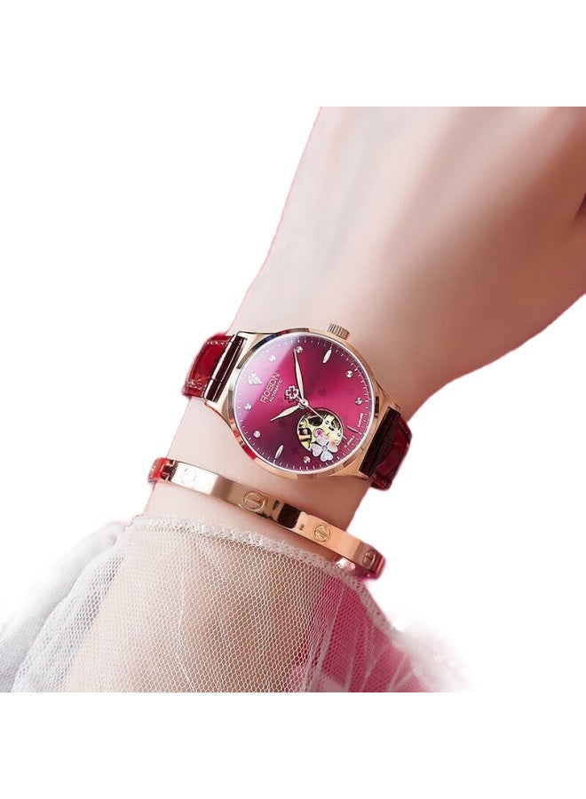 ROSDN Swarovski Lucky Clover Series Valentine'S Day Gift Women'S Watch Ladies Brand Ladies Mechanical Watch Top Ten - Image 2