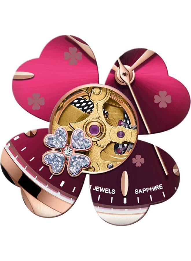 ROSDN Swarovski Lucky Clover Series Valentine'S Day Gift Women'S Watch Ladies Brand Ladies Mechanical Watch Top Ten - Image 1