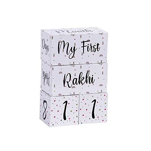 Butterthief Milestone Baby Age Blocks To Capture Priceless Milestone Memorable Moments For Your Baby Social Media Photography Props. Days, Weeks, Months, Grade And Festivals (Pack Of 4),Multicolor - Image 3