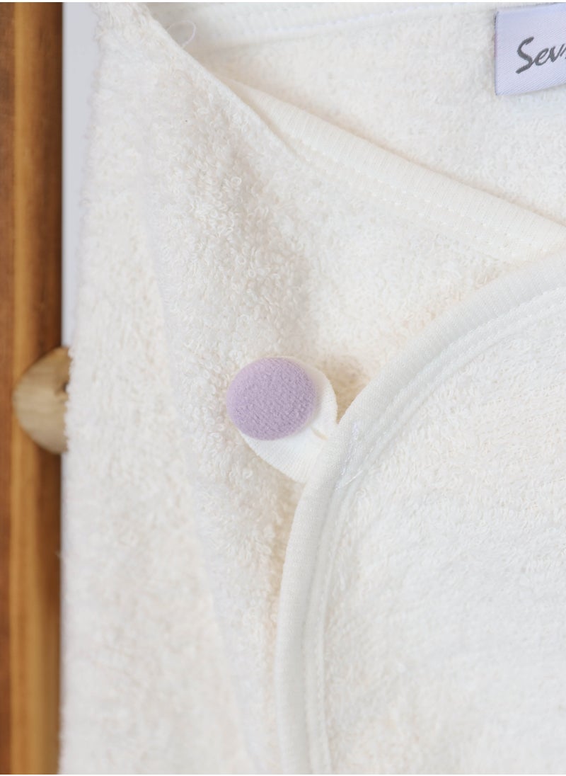 FUN MOMENT Cute Baby Towel with Mitten with Cute Designs for Newborn Baby Hooded Baby Towel  - Image 3