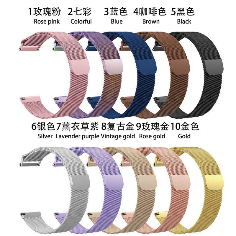 ساعة ذكية من سامسونج هواوي شاومي جيامينغ غلوري مع حزام معدني مغناطيسي بديل كاجوال - Image 3