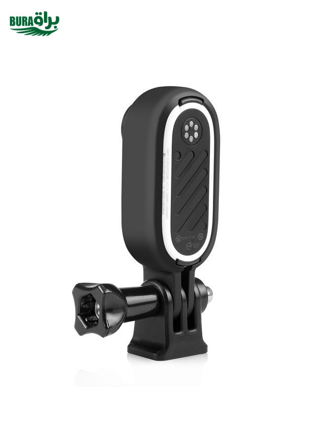 BURAQ For Insta360 GO 3 / GO 3S PULUZ Body Plastic Protective Frame Cage with Screw & Adapter (Black)  - Image 3
