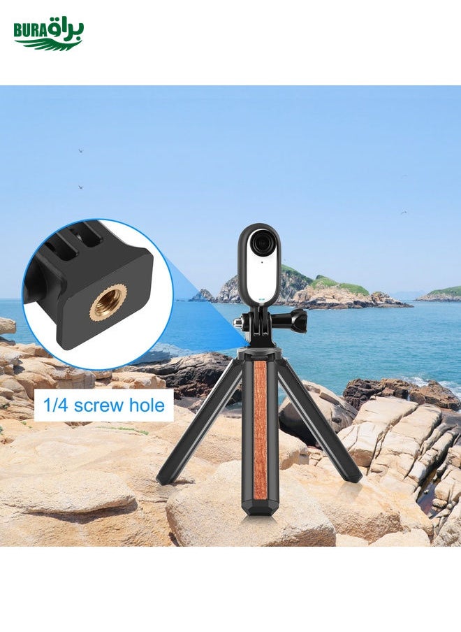 BURAQ For Insta360 GO 3 / GO 3S PULUZ Body Plastic Protective Frame Cage with Screw & Adapter (Black)  - Image 5
