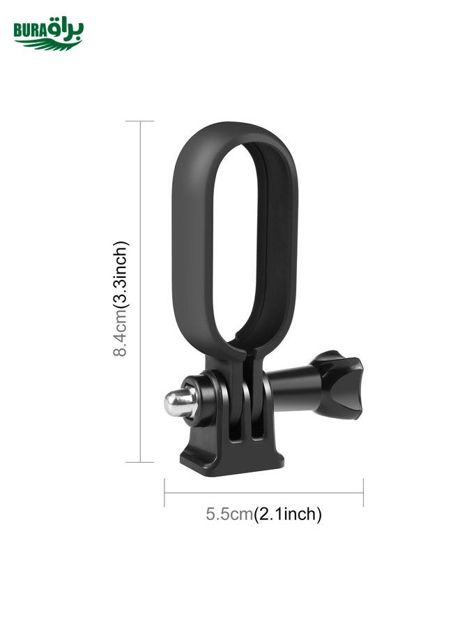 BURAQ For Insta360 GO 3 / GO 3S PULUZ Body Plastic Protective Frame Cage with Screw & Adapter (Black)  - Image 2