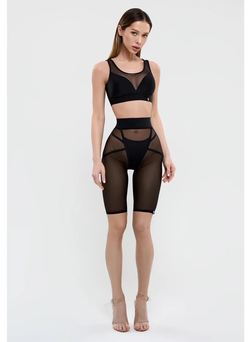 بونا فيدي Bona Fide Premium Quality High Waist Biker Shorts for Women with Push Up - Womens Lifting Shorts for Gym, Workout