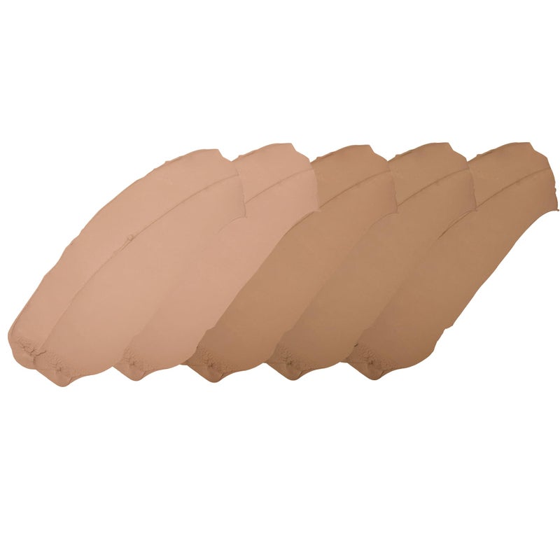 Cinema Secrets Ultimate Foundation 5-in1 Palette - Med-Deep Pink-Beige Undertones, 500B Series, Buildable Coverage, Long-Wear Matte Finish, Paraben-Free, Color Correct, Contour & Highlight - Image 3