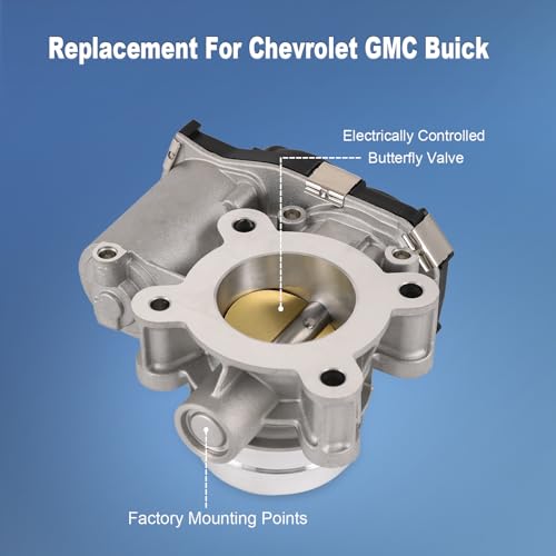 BUSIDN 12671379 Electronic Throttle Body Replacement for Chevrolet Cruze 2017-2019, Cruze 2019, Equinox GMC Terrain 2018-2020, Malibu 2016-2020, for Buick Encore 2016-2018, Repalce # 12659491,TB1271 - Image 3