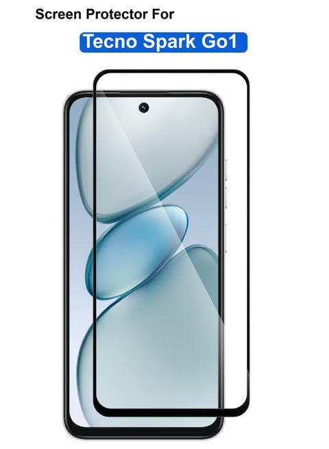 Generic Glass Screen Protector For Tecno Spark Go 1-Black