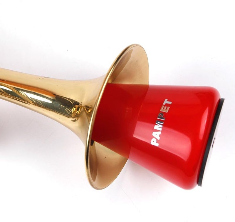 PAMPET Lightweight Practice Trumpet Mute Silencer，Trumpet Straight Mute (Red) - Image 3
