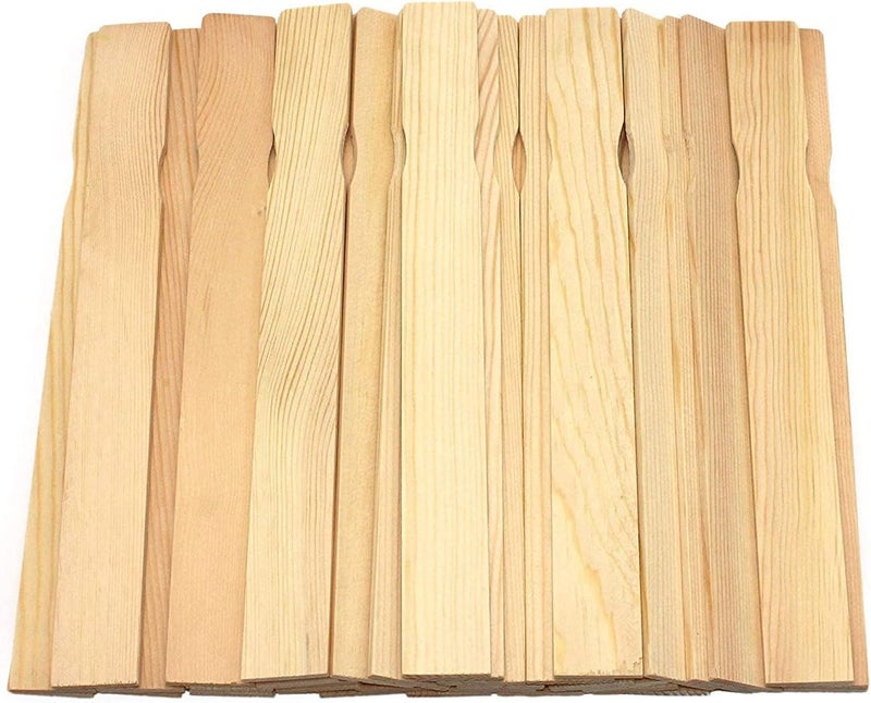 REWISS Paint Stir Sticks- Bulk 100 PCS 14in Length Bamboo Craft Sticks Natural Color Paint Stir Sticks - Image 1