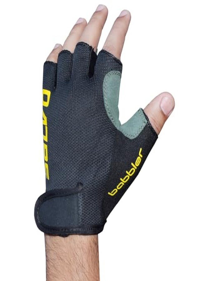 BABBLER Salvo BG-225 Medium PU/Suede Weightlifting Gym Gloves for Men & Women - Image 3