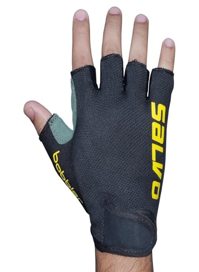BABBLER Salvo BG-225 Medium PU/Suede Weightlifting Gym Gloves for Men & Women - Image 4