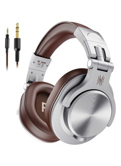 OneOdio OneOdio A71 Hi-Res Studio Recording Headphones - Wired Over Ear Headphones with SharePort, Professional Monitoring & Mixing Foldable Headphones with Stereo Sound (Silver)  - Image 1