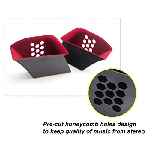 x xotic tech Xotic Tech Door Armrest Storage Box Organizer Compatible with Porsche 911 2013-2019 & Boxster Cayman 2014-2018 Inner Front Side Pallets Container Cover Kit Handle Pocket Phone Container (Red) -2pcs - Image 5
