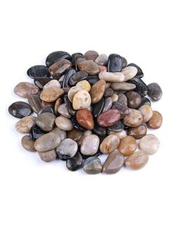 Generic Garden decor stones river collection, multi color stones natural polished surface garden decoration - size 1 -.  - Image 1