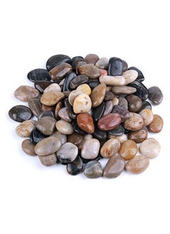 Generic Garden decor stones river collection, multi color stones natural polished surface garden decoration - size 1 -.  - Image 2
