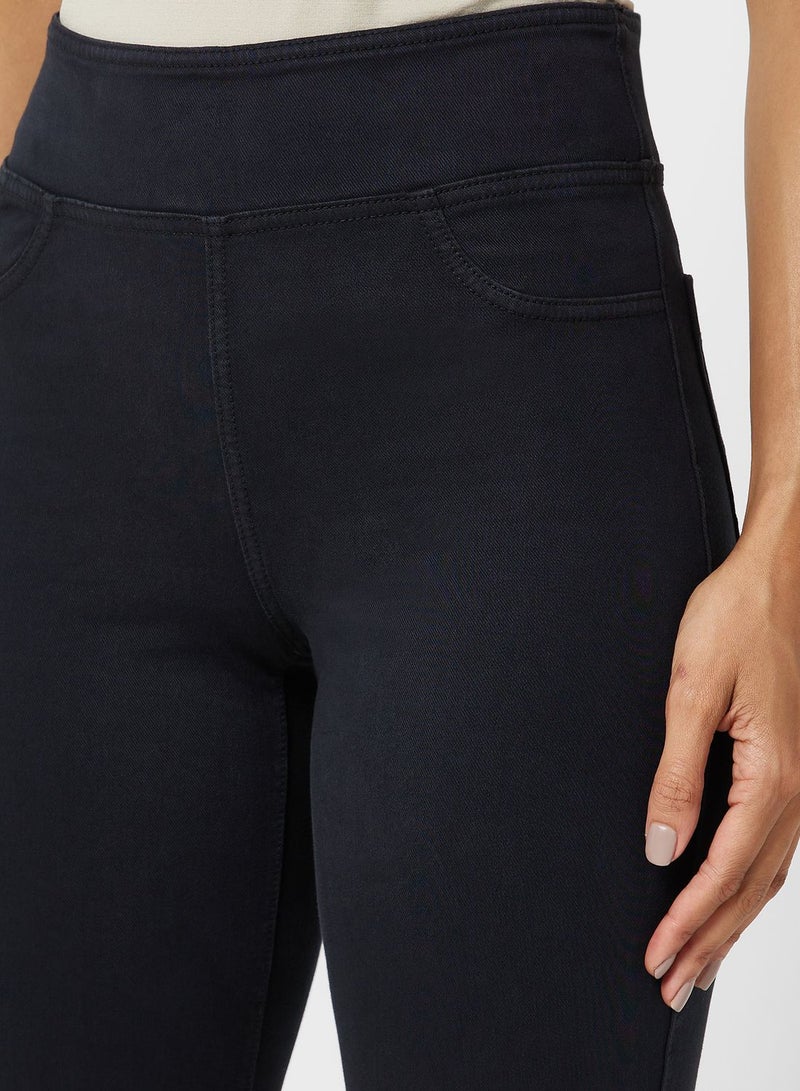 High Waist Straight Fit Flared Jeans