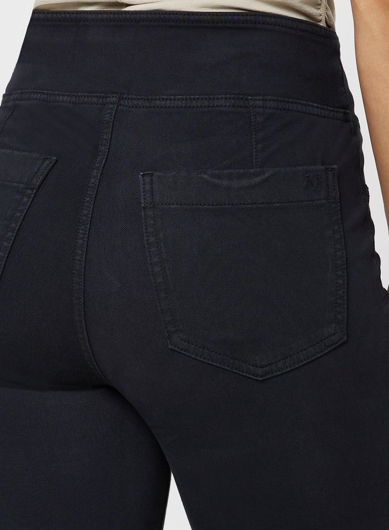 High Waist Straight Fit Flared Jeans