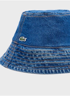 LACOSTE Logo Detailed Bucket Hat  - Image 3