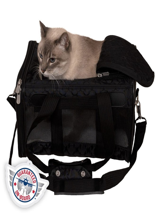 Sherpa Original Deluxe Travel Pet Carrier, Airline Approved & Guaranteed On Board - Black Lattice, Small - Image 1