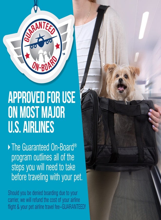 Sherpa Original Deluxe Travel Pet Carrier, Airline Approved & Guaranteed On Board - Black Lattice, Small - Image 4