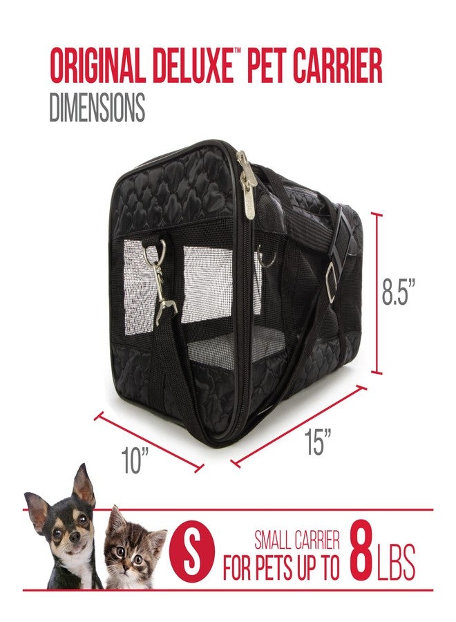 Sherpa Original Deluxe Travel Pet Carrier, Airline Approved & Guaranteed On Board - Black Lattice, Small - Image 3