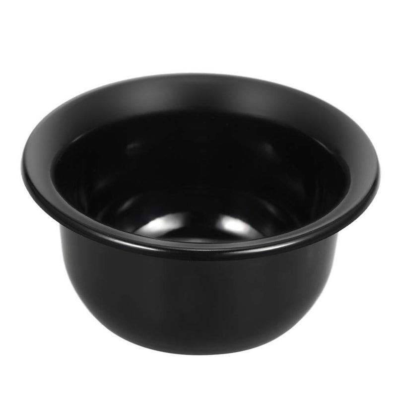 Luzen 1Pc Mens Plastic Shaving Soap Bowl Reusable Shaving Mug Shaving Cup Smooth Shaving Mug Bowl for Shaving Soap and Cream Black 