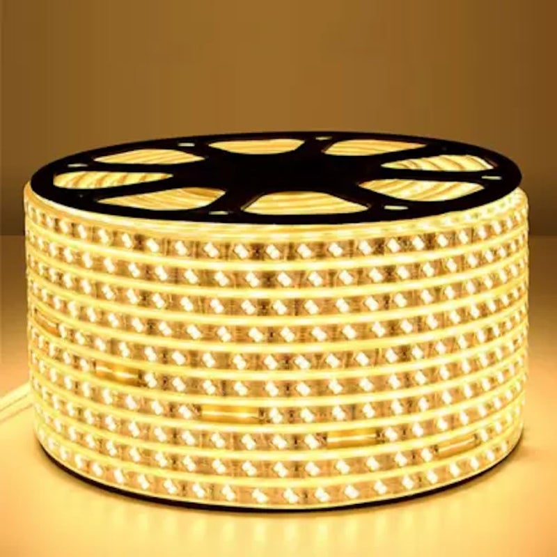Shaheen Light LED Strip Roll Double Light Yellow and Warm Quality - 120 Bulbs in the Meter - High Quality Outdoor Insulation - Waterproof - For All Uses Inside And Outside The Home (Roll 5 Meter)