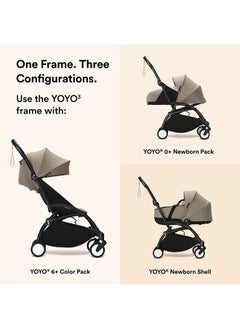 STOKKE Yoyo3 Frame Black, Premium Stroller Frame For Yoyo3 In Black  - Image 4