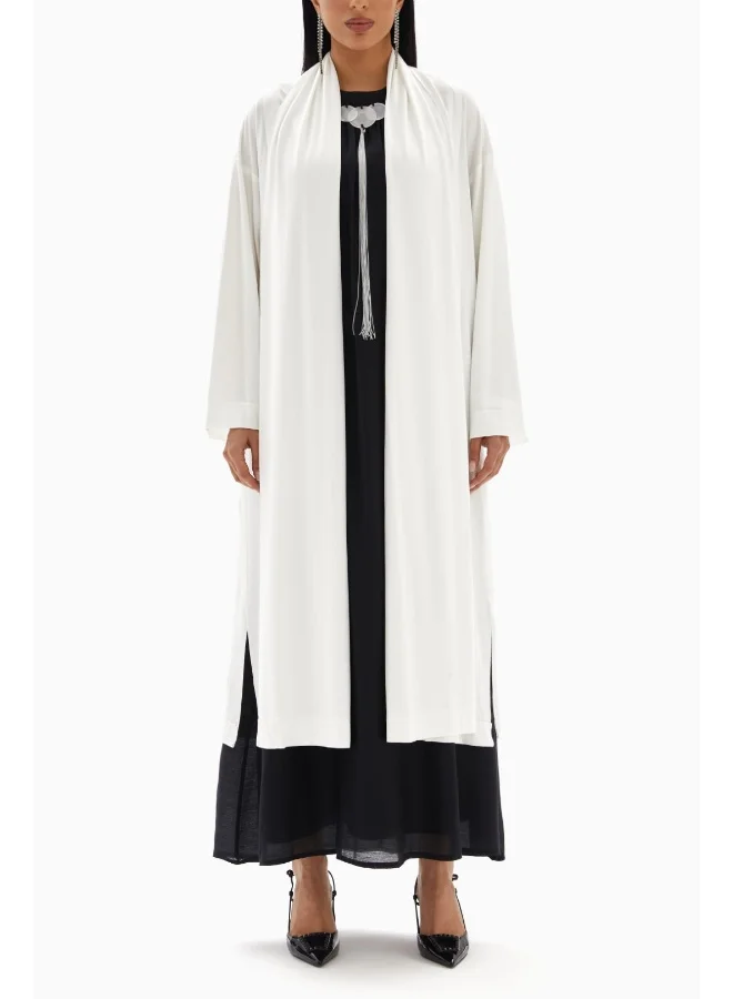 Wecre8 White Plain Kimono
