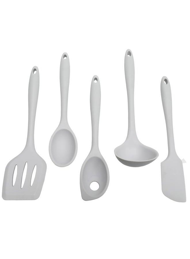 Chef Craft Premium Silicone Cooking Ladle, 11.25 inch, Gray - Image 4